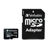 Memóriakártya, microSDHC, 32GB, CL10/U1, 90/10 MB/s, adapter, VERBATIM 