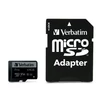 Memóriakártya, microSDXC, 64GB, CL10/U3, 90/45 MB/s, adapter, VERBATIM 