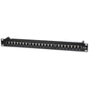 Kép 1/2 - Manhattan Patch panel - CAT5e FTP árnyékolt patch panel, 24 portos, 1U, Fekete