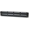 Manhattan Patch panel - CAT6 UTP patch panel, 48 portos, 2U, Fekete