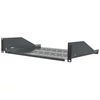 Kép 1/3 - Manhattan Rackszekrény polc - 710954 (19", 2U, konzolos, fix, 350 mm mély, fekete)