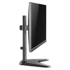Kép 2/2 - Manhattan asztali állvány - 1db monitor részére (min.VESA:75x75, 17"-27"-ig, 360° fordítás, kábel rendező,7kg, fekete)