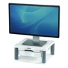 Kép 2/2 - Monitorállvány, fiókkal, FELLOWES "Premium Plus", platinaszürke