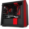 Kép 1/15 - NZXT H210 Fekete-Piros (Táp nélküli) ablakos mini-ITX ház