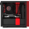 Kép 2/15 - NZXT H210 Fekete-Piros (Táp nélküli) ablakos mini-ITX ház