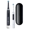 Kép 1/5 - Oral-B iO Series 5 2 db-os matt fekete+fehér elektromos fogkefe szett