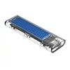Kép 2/5 - Orico Külső M.2 ház - TCM2-C3-BL/17/ (USB-C 3.1 -> M.2 NVMe, Max.: 2TB, 10 Gbps, kék)
