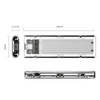 Kép 3/10 - Orico Külső M.2 ház - TCM2-C3-SV/57/ (USB-C 3.1-> M.2 NVMe, Max.: 2TB, 10 Gbps, szürke)