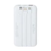 Power bank, beépített kábellel, 10.000mAh, RIVACASE 