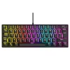 Kép 3/14 - Rampage Billentyűzet - PLOWER K60 Black US (Vezetékes, Mechanikus, Blue switch, angol, fekete, RGB LED)