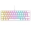 Kép 3/14 - Rampage Billentyűzet - PLOWER K60 White US (Vezetékes, Mechanikus, Blue switch, angol, fehér, RGB LED)