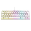 Kép 5/14 - Rampage Billentyűzet - PLOWER K60 White US (Vezetékes, Mechanikus, Blue switch, angol, fehér, RGB LED)