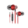 Kép 1/3 - Snopy Fülhallgató - SN-J19 (mikrofon, 3.5mm TRRS jack, 1.2m kábel, piros)