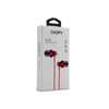 Kép 2/3 - Snopy Fülhallgató - SN-J19 (mikrofon, 3.5mm TRRS jack, 1.2m kábel, piros)