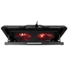 Kép 5/14 - Rampage Notebook Hűtőpad 17"-ig - AD-RC12 GAMEZONE (2*12cm venti, 100rpm, RGB LED) Fekete