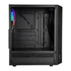 Kép 4/5 - Everest Számítógépház - BUMPY (fekete; plexi; ATX; alsó táp; 1x120mm; 1xUSB3.0 + 2xUSB2.0, I/O; porszűrő)