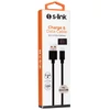 Kép 3/3 - S-Link kábel - AND-KC19S (2.4A, Micro USB, 100cm adat+töltőkábel, fekete)