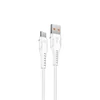 Kép 1/2 - S-Link kábel - SL-X241 (2.4A, 12W, Gyorstöltés, Micro USB, 100cm adat+töltőkábel, fekete)