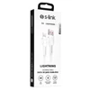 S-Link kábel - SL-X242 (3A, 12W, Gyorstöltés, Lightning, 100cm adat+töltőkábel, fekete)