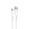 S-Link kábel - SL-X243 (3A, 12W, Gyorstöltés, Type-C, 100cm adat+töltőkábel, fehér)