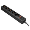 Kép 1/3 - S-Link túlfeszültségvédő - SPG3-J-5 (5 aljzat, max.4000 Watt, 306 Joule, 1,5m kábel, fekete)