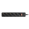 Kép 2/3 - S-Link túlfeszültségvédő - SPG3-J-5 (5 aljzat, max.4000 Watt, 306 Joule, 1,5m kábel, fekete)