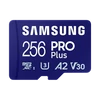 Kép 1/6 - Samsung MicroSD kártya - 256GB MB-MD256SB/WW (PRO PLUS kártyaolvasóval, R180/W130, 256GB)