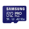 Kép 1/4 - Samsung MicroSD kártya - 512GB MB-MD512SA/EU (PRO PLUS, UHS-I, R180/W130, adapter, 512GB)
