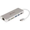 Kép 1/4 - Sandberg USB-C Dock HDMI+LAN+SD+USB100W Black