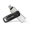 Kép 1/9 - Sandisk 128GB USB3.0/Apple Lightning iXPAND GO Fekete-Ezüst (183588) pendrive