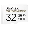 Kép 1/7 - Sandisk 32GB SD micro (SDHC Class 10 UHS-I U3) High Endurance memória kártya