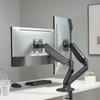 Kép 8/10 - Sbox LCD-S024-2 17"-32" dönthető, forgatható asztali dual monitor tartó konzol