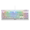 Sharkoon Billentyűzet Mechanikus - Skiller SGK3 White/Red (Kailh Red mechanika; Világítás; fehér; angol)