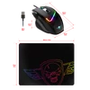 Kép 11/26 - Spirit of Gamer PRO-M3 RGB 7200DPI fekete gamer egér + egérpad