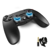 Kép 2/17 - Spirit of Gamer XGP PS4/PS3 fekete-kék Bluetooth vezeték nélküli kontroller