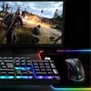 Kép 14/19 - Spirit of Gamer Medium fekete RGB LED világító gamer egérpad