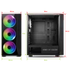 Kép 9/22 - Spirit of Gamer GHOST III RGB fekete ablakos táp nélküli ATX ház