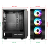 Kép 11/18 - Spirit of Gamer Rogue VI RGB fekete ablakos táp nélküli ATX ház