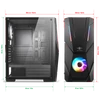 Kép 10/16 - Spirit of Gamer Rogue V RGB fekete ablakos táp nélküli ATX ház