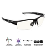 Kép 1/20 - Spirit of Gamer Retina Pro fekete kékfény/UV szűrő szemüveg
