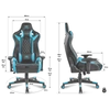 Kép 11/19 - Spirit Of Gamer Crusader Gaming Chair Black/Blue