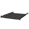 Kép 1/5 - Stalflex B-RSA19-1U-550B 19" 1U 550mm mély 2 ponton rögzíthető fekete fix tálca