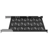Kép 2/5 - Stalflex B-RSA19-1U-550B 19" 1U 550mm mély 2 ponton rögzíthető fekete fix tálca