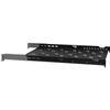 Kép 3/5 - Stalflex B-RSA19-1U-550B 19" 1U 550mm mély 2 ponton rögzíthető fekete fix tálca