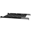 Kép 5/5 - Stalflex B-RSA19-1U-550B 19" 1U 550mm mély 2 ponton rögzíthető fekete fix tálca