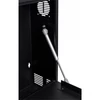 Kép 7/8 - Stalflex CR19-2U-130-B 19" 2U 130mm mély fekete fém ajtós fali rack szekrény