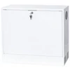 Kép 1/8 - Stalflex CR19-3U-180-W 19" 3U 180mm mély fehér fém ajtós fali rack szekrény