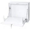 Kép 6/8 - Stalflex CR19-3U-180-W 19" 3U 180mm mély fehér fém ajtós fali rack szekrény