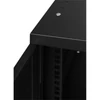 Kép 4/8 - Stalflex RC10-6U-300GB 10" 6U 300 mm mély lapra szerelt fekete üveg ajtós fali rack szekrény