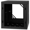 Kép 7/8 - Stalflex RC10-6U-300GB 10" 6U 300 mm mély lapra szerelt fekete üveg ajtós fali rack szekrény